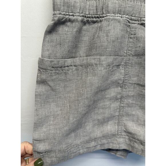 Athleta Cabo Linen 4" Short in Chambray Gray Size 12 - Picture 2 of 10